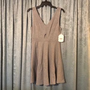 Light gray peekaboo dress size M
